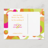 Mod bubbles, Save the Date Foto briefkaarten, Aankondigingskaart (Achterkant)