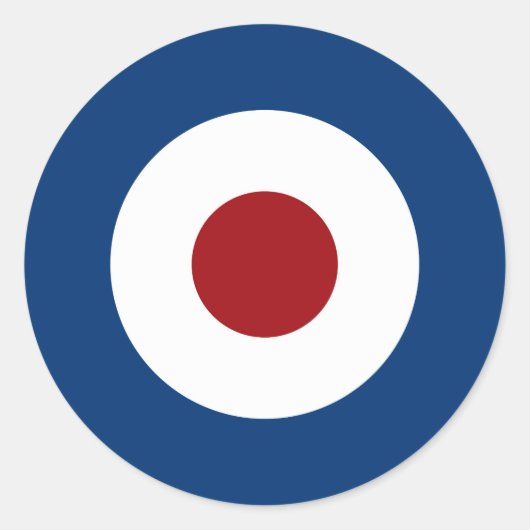 Mod Bullseye Boogschieten Doel Ronde Sticker (Voorkant)