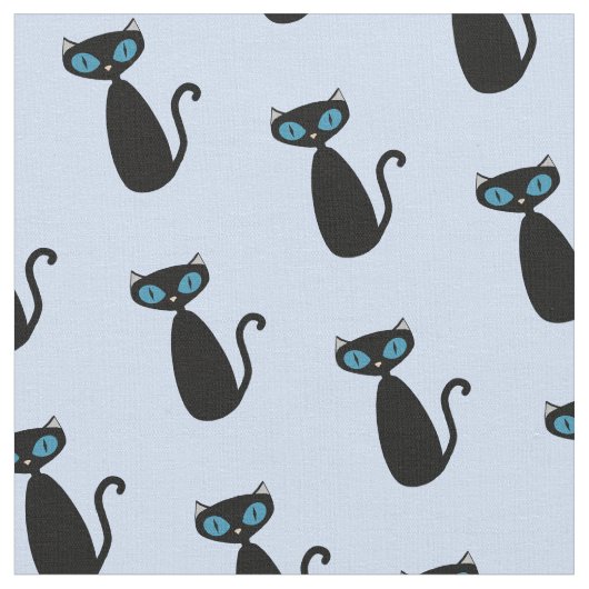 Mod Cat Fabric Stof (Close Up)