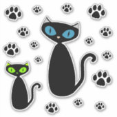 Mod Cat Stickers (Voorkant)