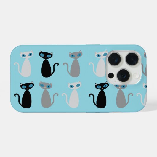 Mod Cats Phone Case iPhone Hoesje (Achterkant horizontaal)