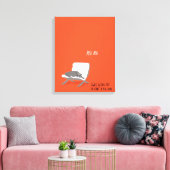 Mod Cats - Vraag het gewoon Canvas Afdruk (Insitu (Woonkamer))