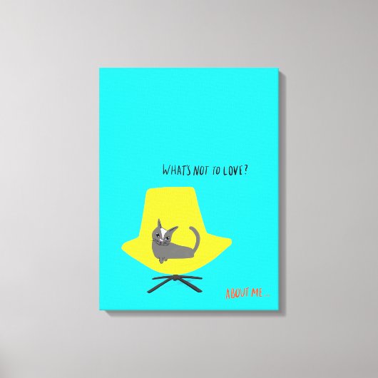 Mod Cats - Wat is er niet om van te houden? Canvas Afdruk (Voorkant)