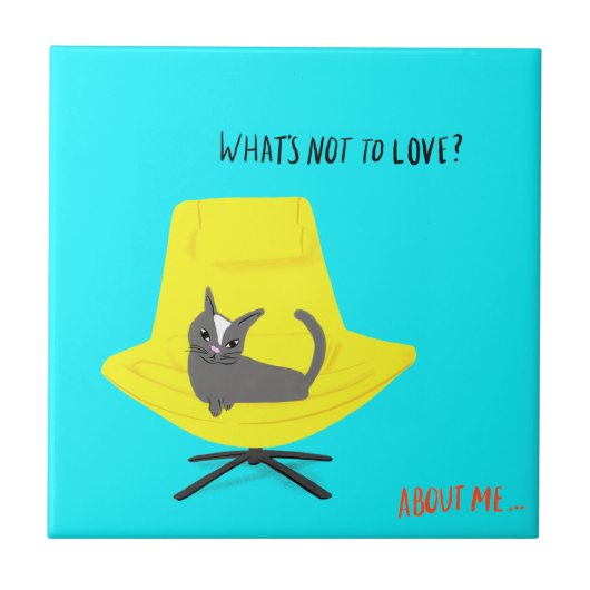 Mod Cats - Wat is er niet om van te houden? Tegeltje (Voorkant)