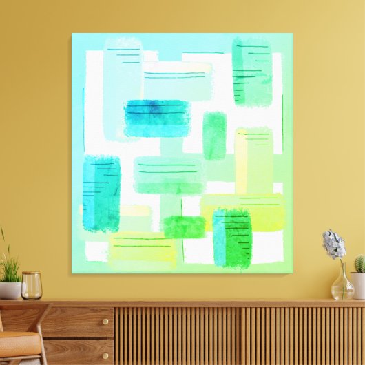 Mod Chalk Nod Canvas Afdruk (Insitu (Woonkamer))