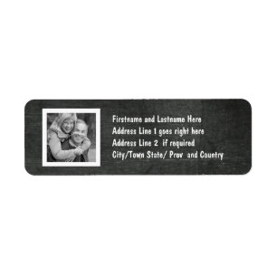 Mod Chalkboard en foto op maat Etiket