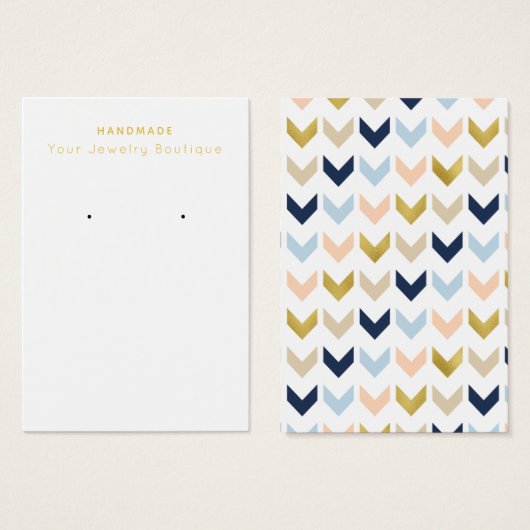 Mod Chevron Écoutant Des Cartes D'Affichage (Devant & derrière)