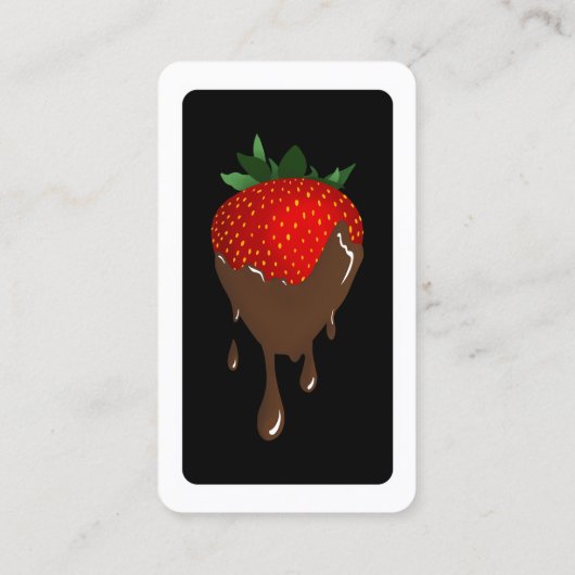 mod chocolade-aardbei klantenkaartje (Achterkant)