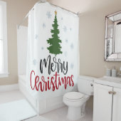 "MOD CHRISTMAS TREE" SHOWER CURTAE DOUCHEGORDIJN (In situ)