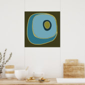 Mod Cirkel 6 - Kunstafdrukken Poster (Keuken)