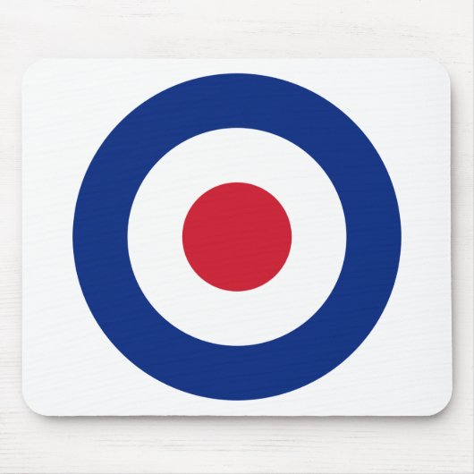 Mod - Classic Roundel - Bullseye Archery Target Muismat (Voorkant)