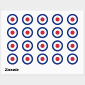 Mod - Classic Roundel - Bullseye Archery Target Ronde Sticker (Vel)
