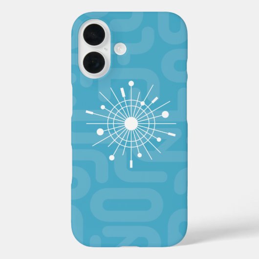 MOD Cool Yule Atomic Sputnik Sneeuwvlok Kerstmis Case-Mate iPhone Case (Achterkant)