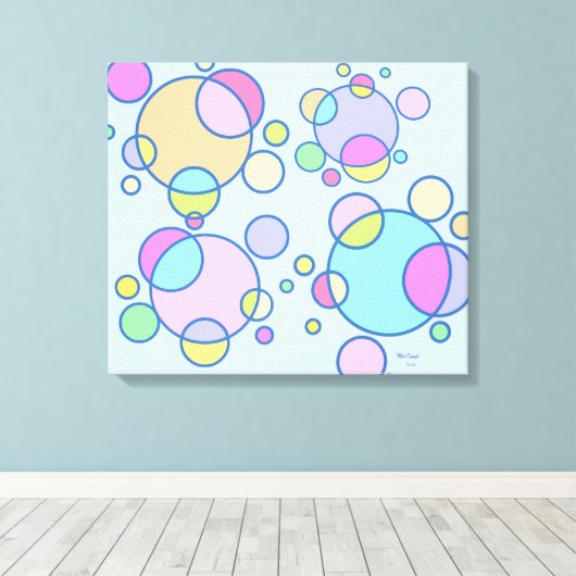 Mod Cosmic sur toile (Insitu (Plancher de Bois))