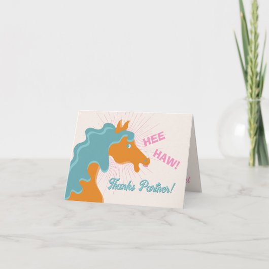 Mod Cowboy Western Horse Merci note (Devant)