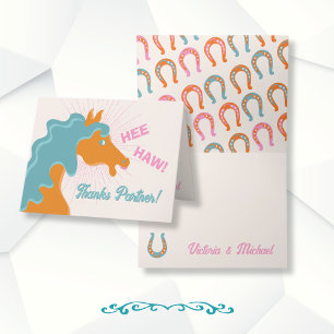 Mod Cowboy Western Horse Merci note