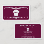 mod cupcake (aanpasbare kleur) visitekaartje (Voorkant / Achterkant)