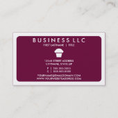 mod cupcake (aanpasbare kleur) visitekaartje (Achterkant)