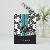 mod damask aqua rsvp standard 3,5 x 5 (Debout devant)