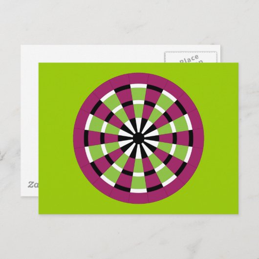 Mod Dartboard Briefkaart (Voorkant / Achterkant)