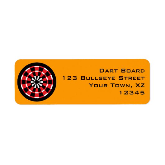  mod dartboard etiket (Voorkant)