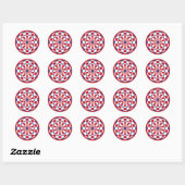 Mod Dartboard Ronde Sticker (Vel)