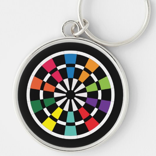 Mod Dartboard Sleutelhanger (Voorkant)