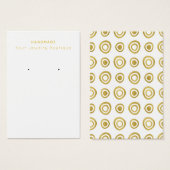 Mod Designer Gold Circles die DisplayCard verdiene Visitekaartje (Voorkant /achterkant)