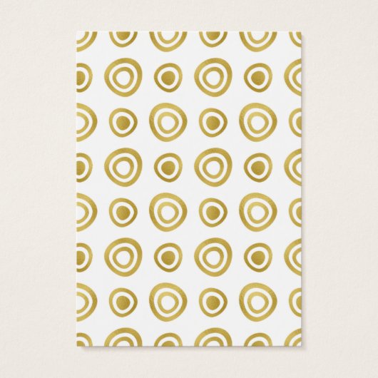 Mod Designer Gold Circles die DisplayCard verdiene Visitekaartje (Achterkant)