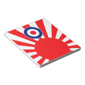 MOD Doel Rondsel op Burst Japan Notitieblok (Schuin)