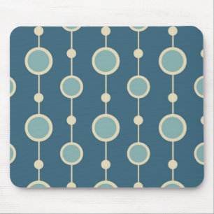 Mod druppels blauw muismat