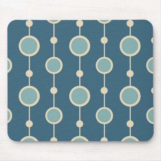 Mod druppels blauw muismat (Voorkant)