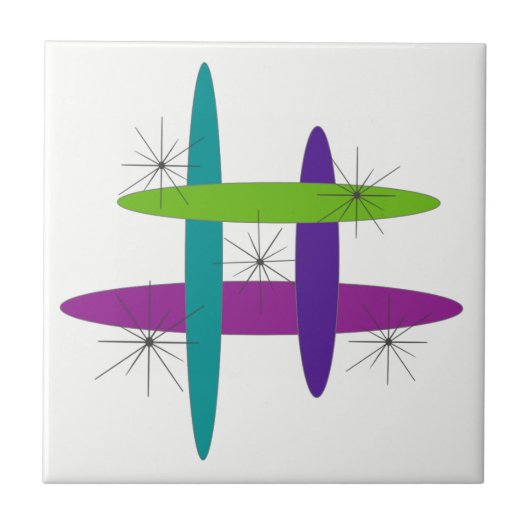 Mod Elliptisch Tegeltje (Voorkant)