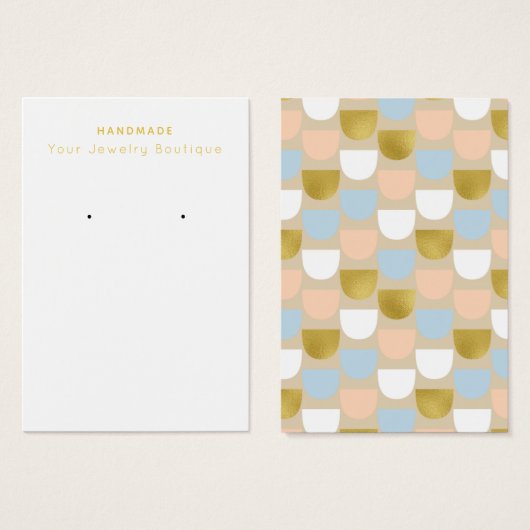 Mod Fish Scale Pattern Verdien DisplayCard Visitekaartje (Voorkant /achterkant)