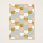 Mod Fish Scale Pattern Verdien DisplayCard Visitekaartje (Achterkant)