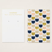 Mod Fish Scale Pattern Verdien DisplayCard Visitekaartje (Voorkant /achterkant)