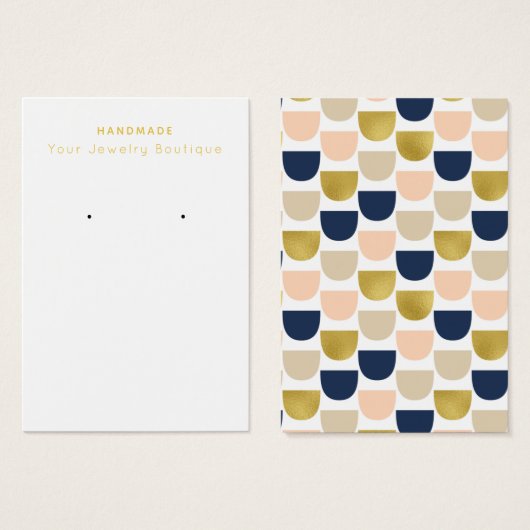 Mod Fish Scale Pattern Verdien DisplayCard Visitekaartje (Voorkant /achterkant)