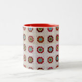 Mod Floral Blanket 11 oz Two-Tone Mok (Center)
