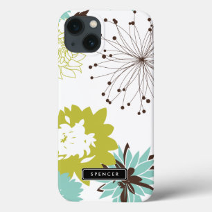 Mod Floral Patroon Gepersonaliseerde iPad Air Case