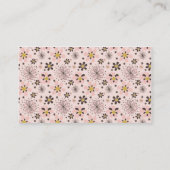 Mod Florals Visitekaartje Design (Achterkant)