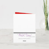 Mod Flourish Eiffeltoren Parijse Dankkaartjes Bedankkaart (Achterkant)