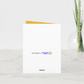 Mod Flower Bold White Yellow Day Greep Kaart (Achterkant)