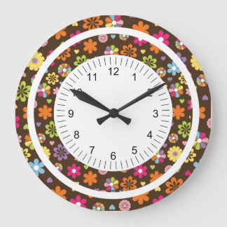 Mod Flower Grote Klok