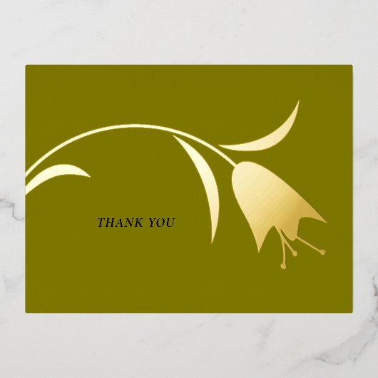 MOD FOIL TULIP MARIAGE MERCI CARTES (Recto)