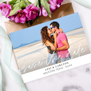 MOD Foto & Calligrafie 4 W Save the Date Kaart