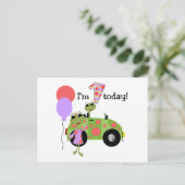 Mod Frogs 1e verjaardag Briefkaart (Staand voorkant)