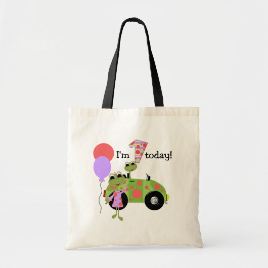 Mod Frogs 1e verjaardag Tote Bag (Voorkant)
