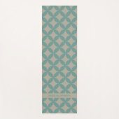 Mod Geometrische Retro Moderne Turquoise uit het m Yogamat (Voorkant)