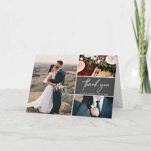 Mod Gray Trouwfoto's Handlettering op maat Kaart