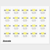 Mod Heart Enregistrer les stickers Date, Jaune (Feuille)